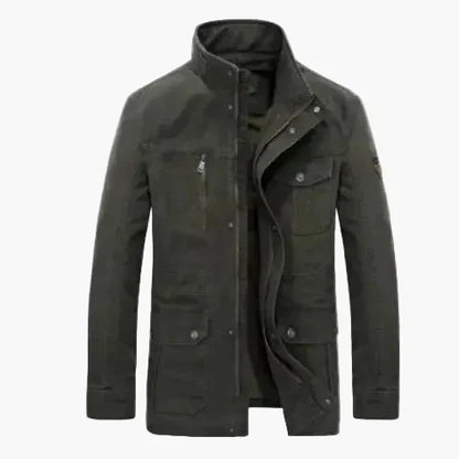 Freizeitjacke Stehkragen Multitaschen Lässig Outdoor