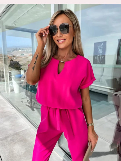 Sommeroverall Weites Bein Damen Overall Freizeit