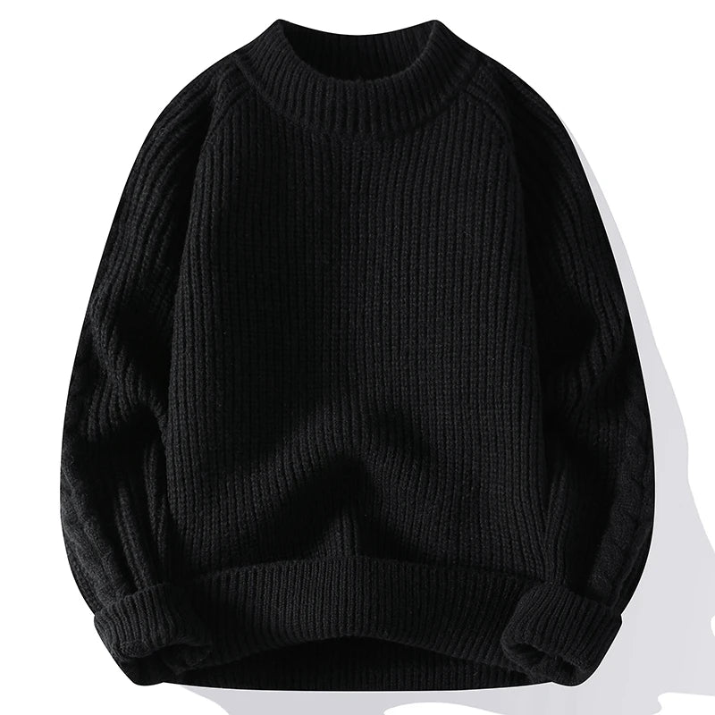 Klassischer Grobstrick Pullover für Herren