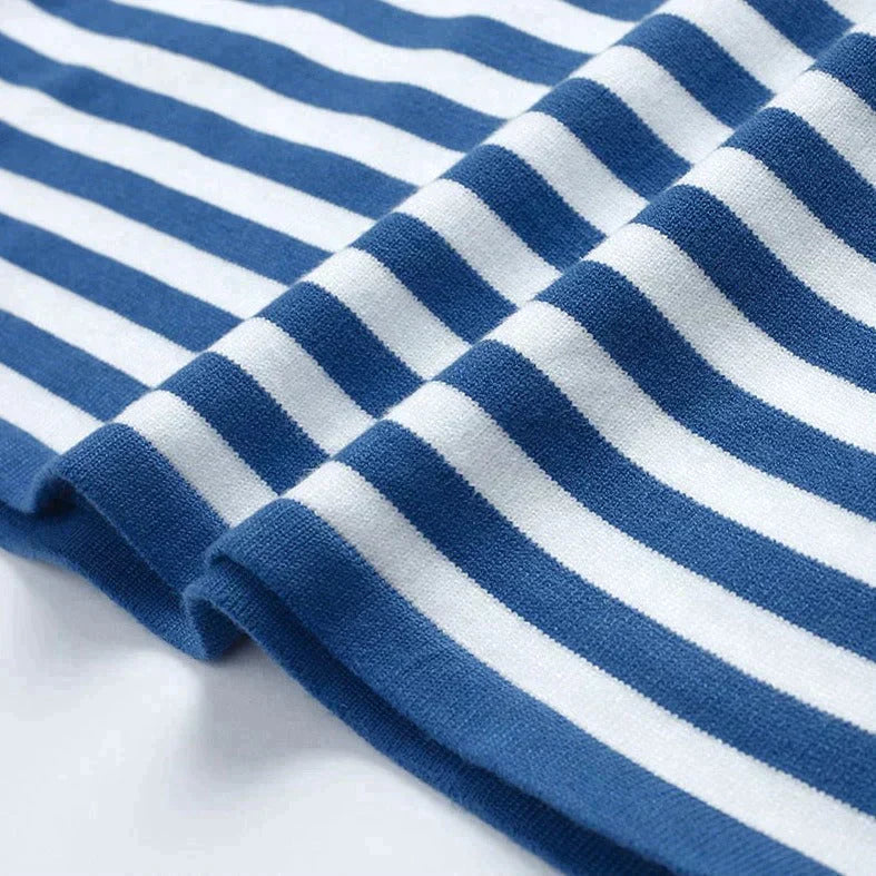 Damen Langarmshirt Lässig Gestreift Modern