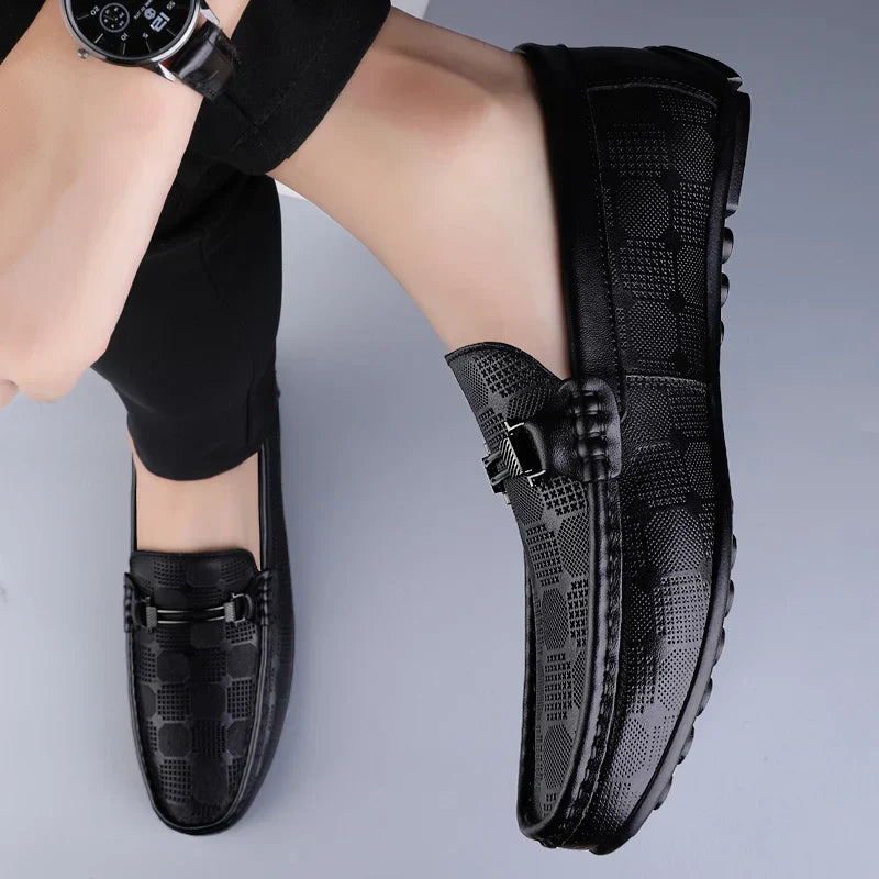Leder Loafer Schuhe Herren Italienisch Echtleder