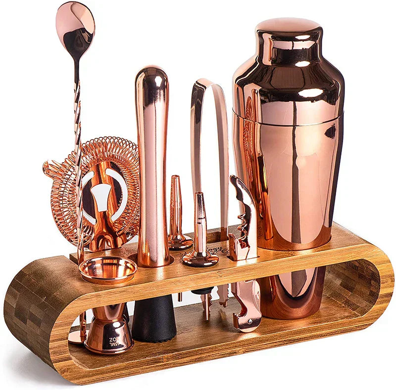 Metallisches Bar-Set Modern Elegantes Cocktail Zubehör