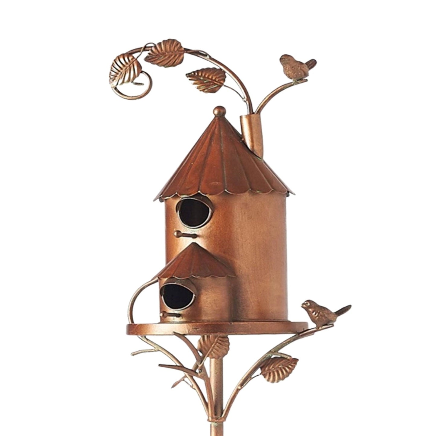 Vogelhaus Gartenstecker Metall Dekorativ Tierfreundlich