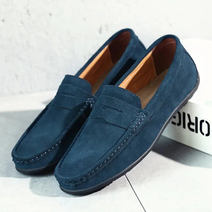 Herren Slip-On Loafers Braun Frühling Schuhe