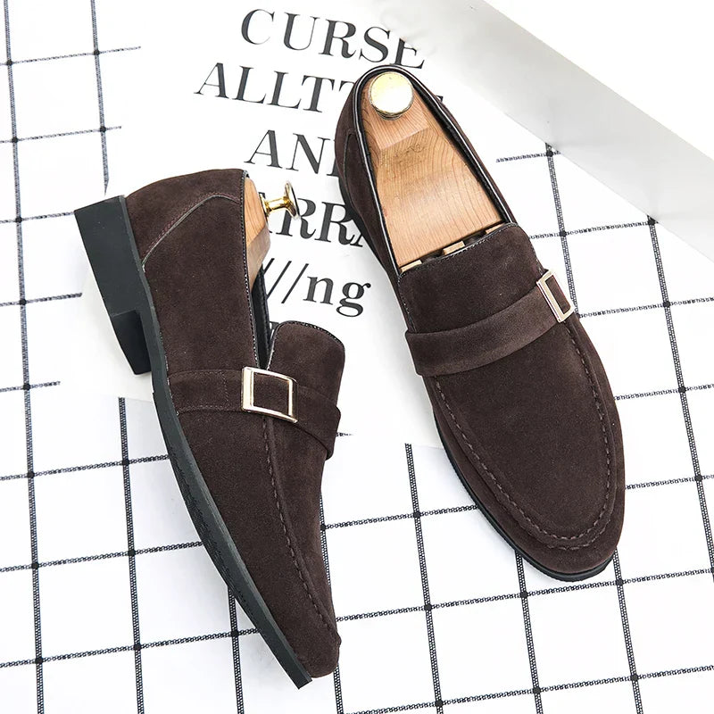 Leder Herrenschuhe Spitze Zehe Elegant Schwarz - BerlinGlamour