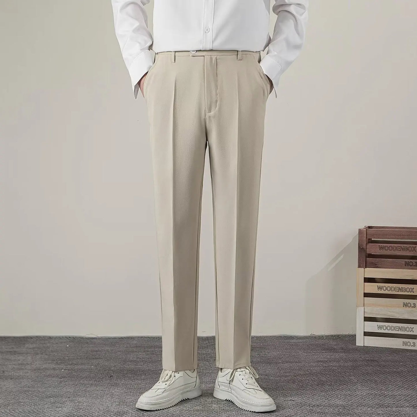Herrenhosen Bürohosen Formal Elegant Slimfit