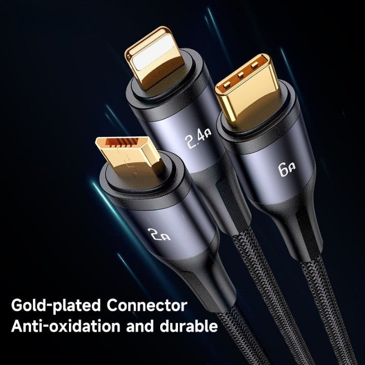 USB C Schnelllade Kabel 3 in 1 Universal
