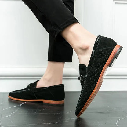 Echte Leder Herrenschuhe Lederschuhe Schwarz
