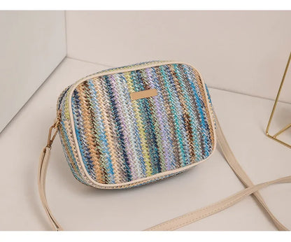 Mehrfarbige Damen-Umhängetasche Modern Elegent Sommerlich