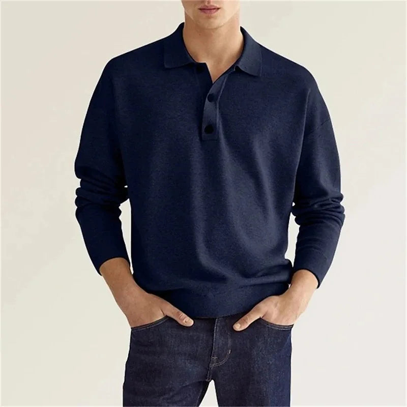 Herren Poloshirt Baumwolle Hochwertig Weiß