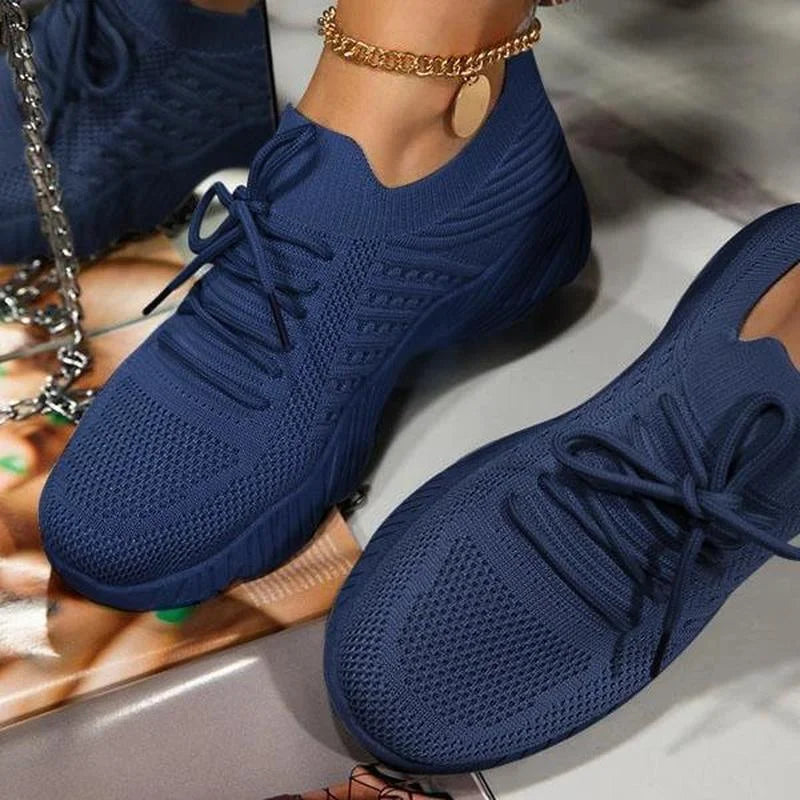 Damen Sneaker Orthopädisch Mesh Bequem
