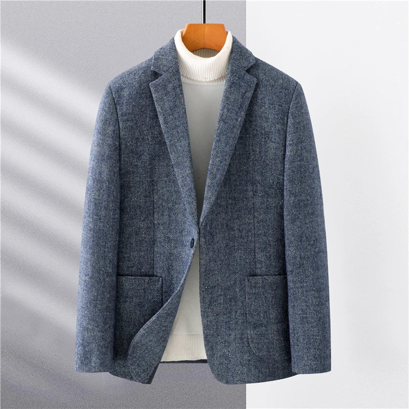 Eleganter Herren Blazer Grau Slim Fit