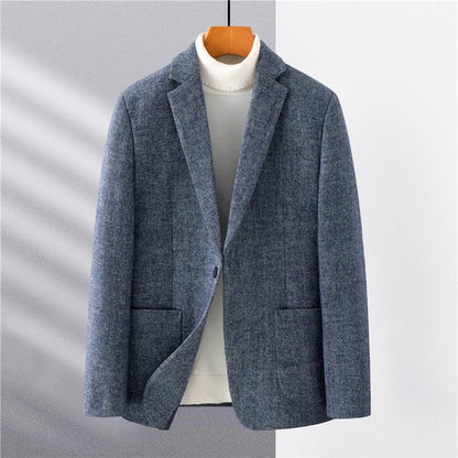 Eleganter Herren Blazer Grau Slim Fit