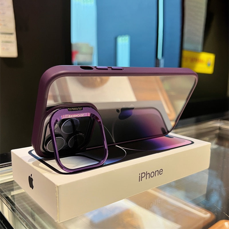 iPhone Hülle Rüstungsstil robust schwarz - BerlinGlamour