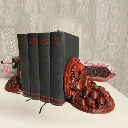 Drachenjäger Buchstützen Harz Handwerk Dekorativ