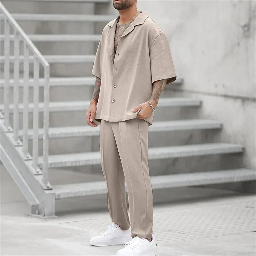 Herren Anzug Zweiteilig Slim Fit Modern
