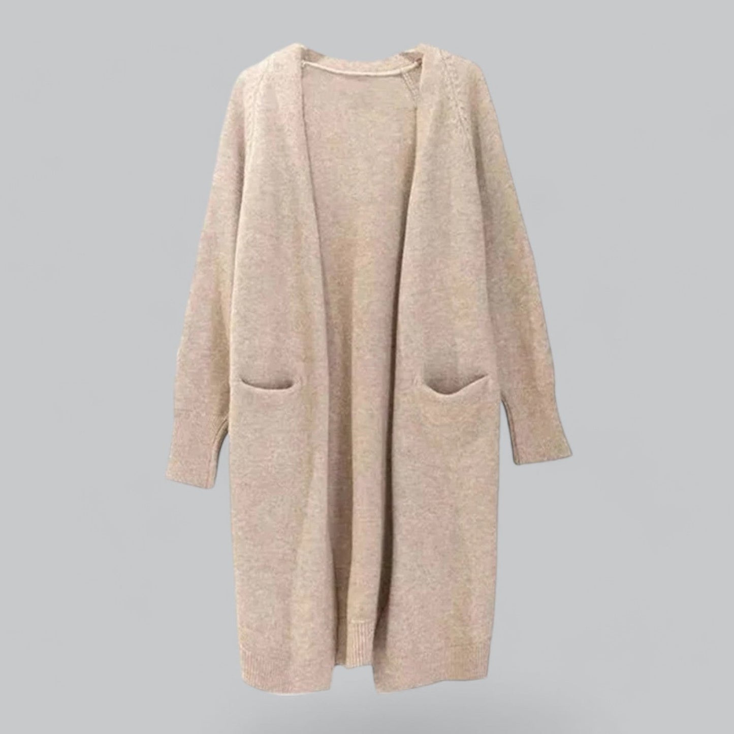 Elegante Frauen Strickjacke Lang aus Cashmere