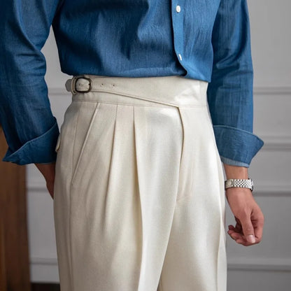 Elegante beige Herrenhose La Dolce Vita