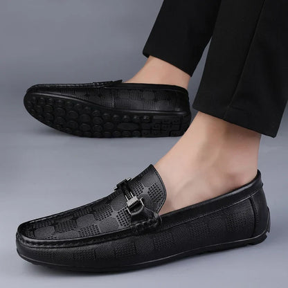 Leder Loafer Schuhe Herren Italienisch Echtleder