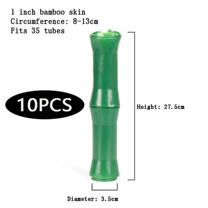 Bambus Pfeifenhalter Set Holz Optik Dekorativ