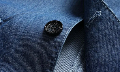 Herren Blazer Denim Modern Slim Fit