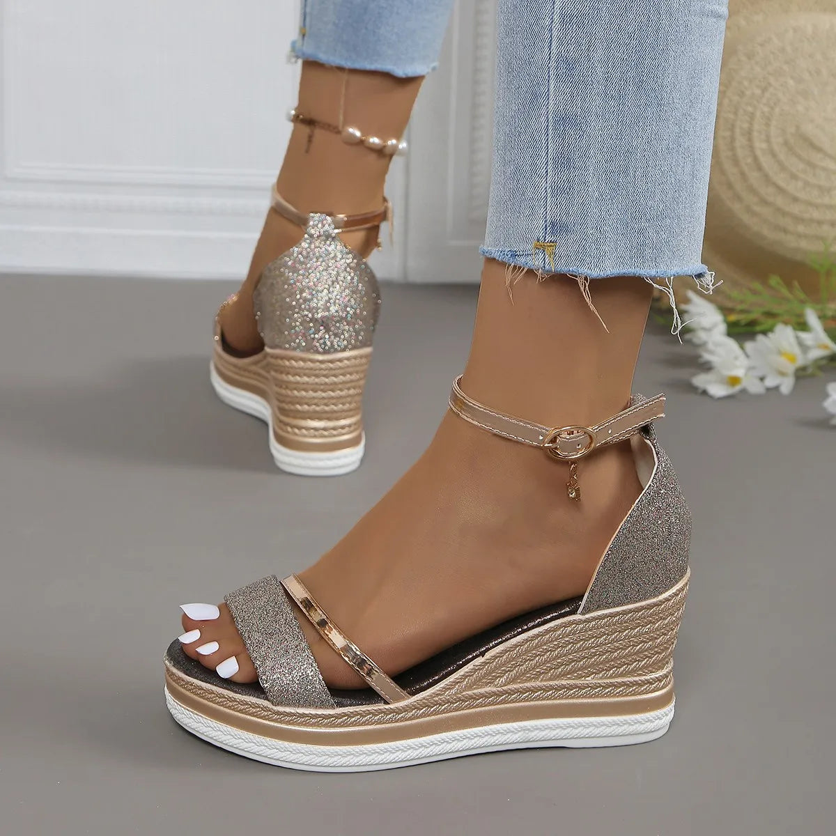 Damen Sandalen Orthopädisch Sommer Bequem - BerlinGlamour