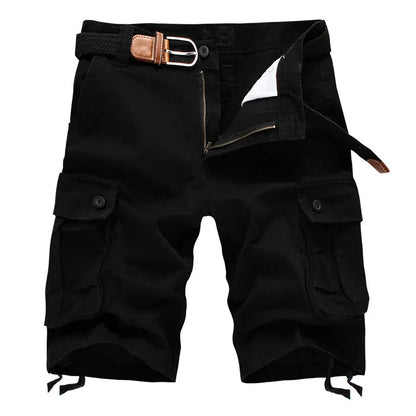 Herren Cargo Shorts Bequem Baumwolle Sommer