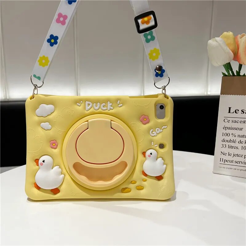 iPad Hülle Kinder Cartoon Flexibel Schutzhülle Stand