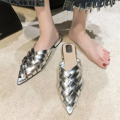 Elegante Mules Schuhe Damen Glamour