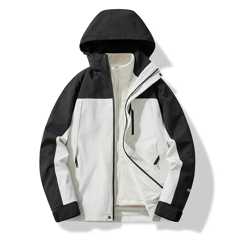 Herren Winterjacke Warm mit Kapuze Wasserfest