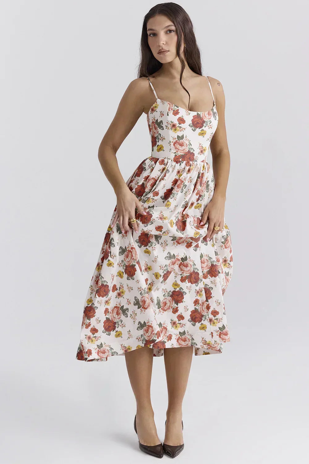 Elegantes Midikleid Berlin Chic Damenkleid