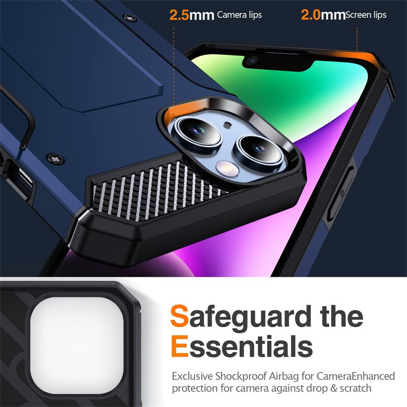 iPhone Hülle Schutzschale Robust Schwarz - BerlinGlamour