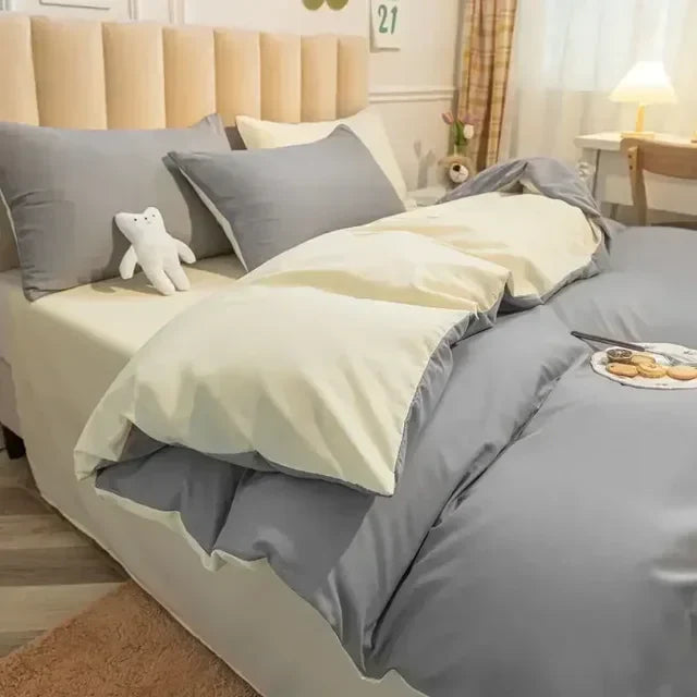 DuoDream Bettdecke - Stylische Wendebettwäsche Komfortabel Modern