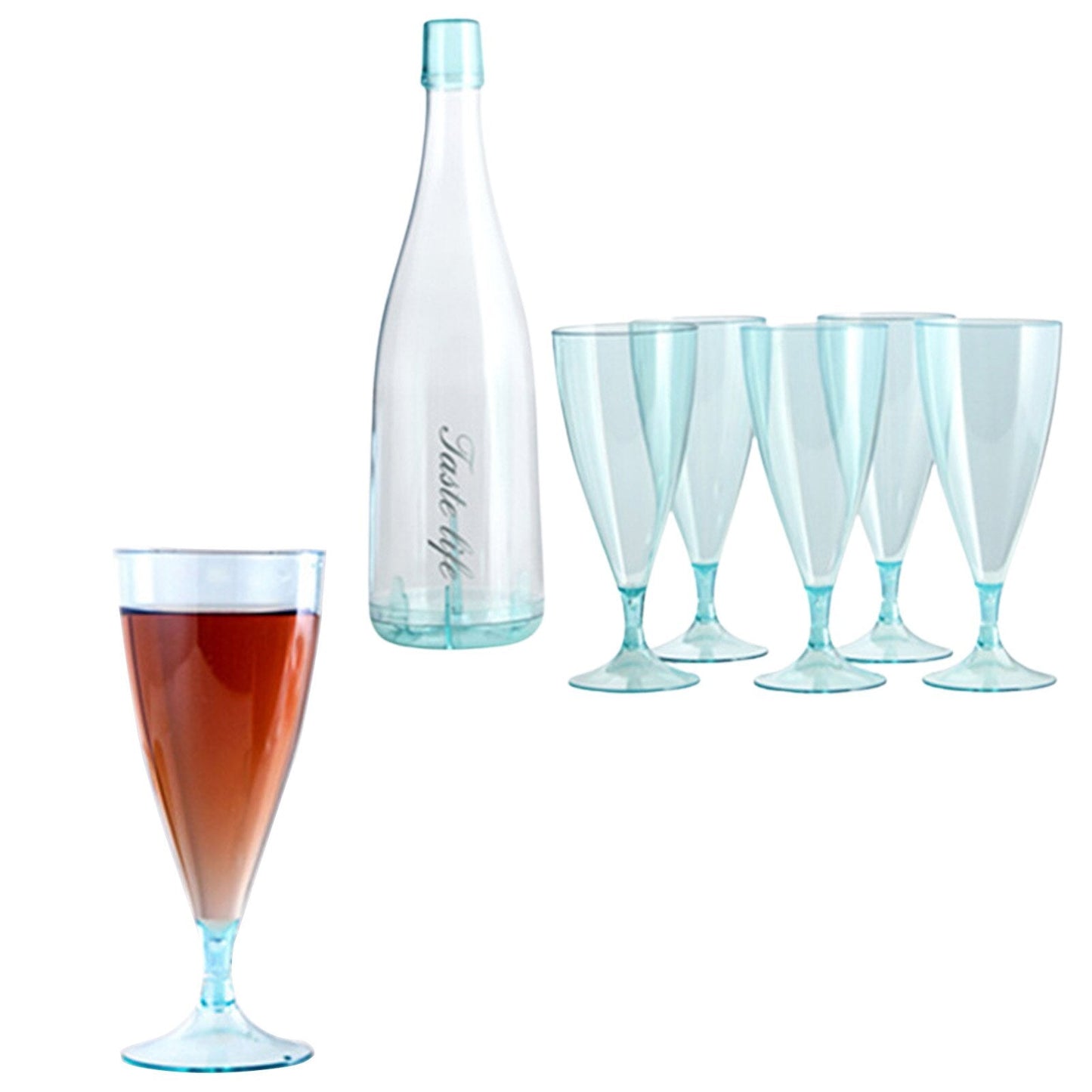 Trinkgläser Set mit Flasche Abnehmbar Kreativ Design - BerlinGlamour