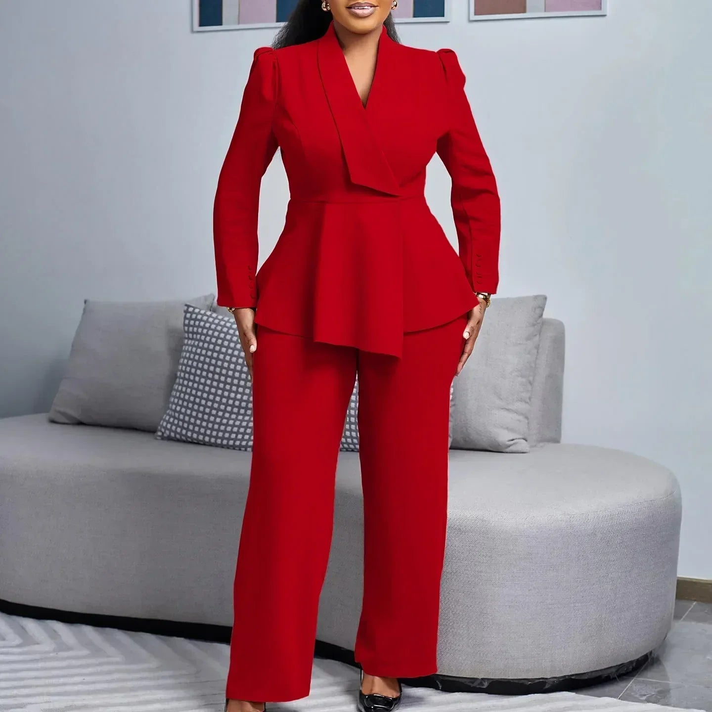 Damen Business Anzug Maßgeschneidert Blazer Hosen