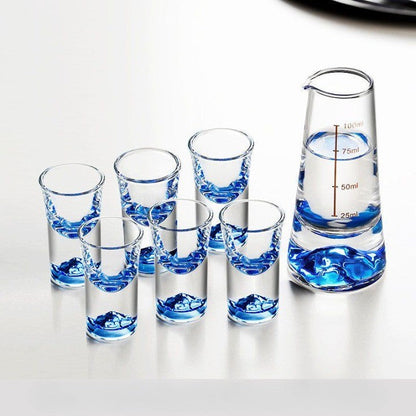 Bergglas Set Japan Stil Bleifrei Dekorativ