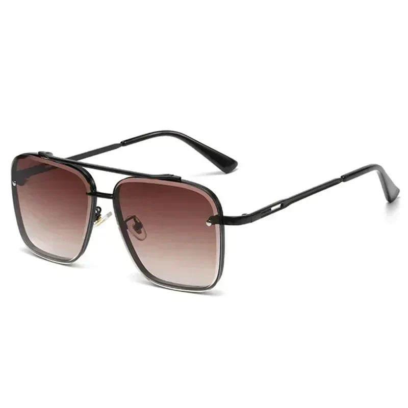 Herren Sonnenbrille Pilotenstil Quadratisch Trendy