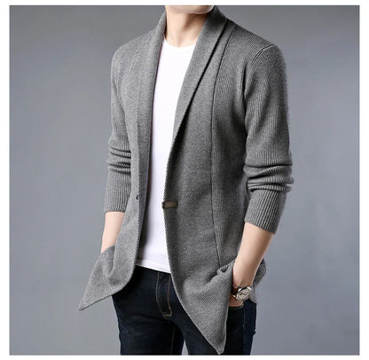 Herren Strickjacke Weich Wolle Bequem - BerlinGlamour