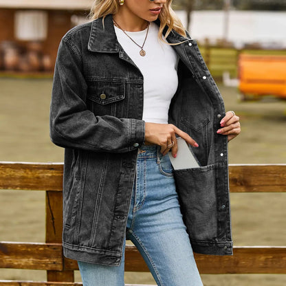 Moderne Denim Jacke Damen - BerlinGlamour