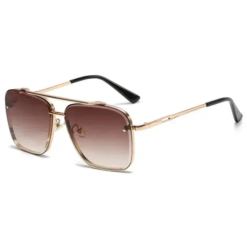Herren Sonnenbrille Pilotenstil Quadratisch Trendy