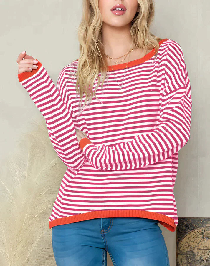 Gestreifter Pullover Damen Modern
