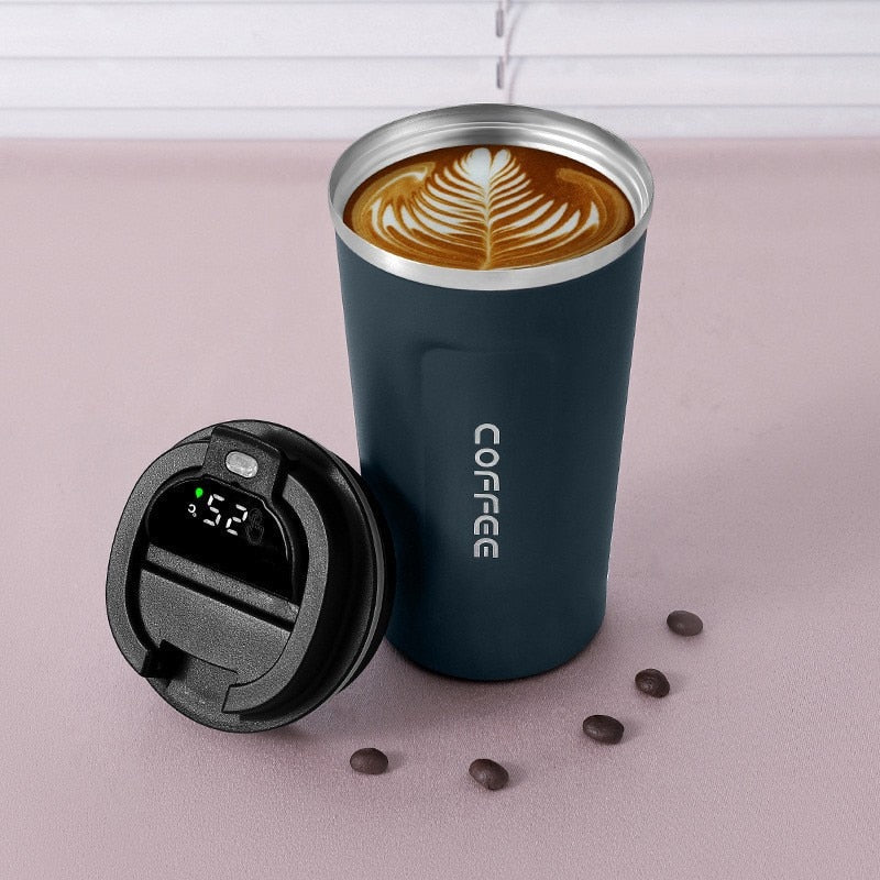 Smart Kaffeemug LED Thermos Becher Temperaturanzeige
