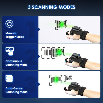 Bluetooth Barcode Handschuh Scanner Funktionshandschuh