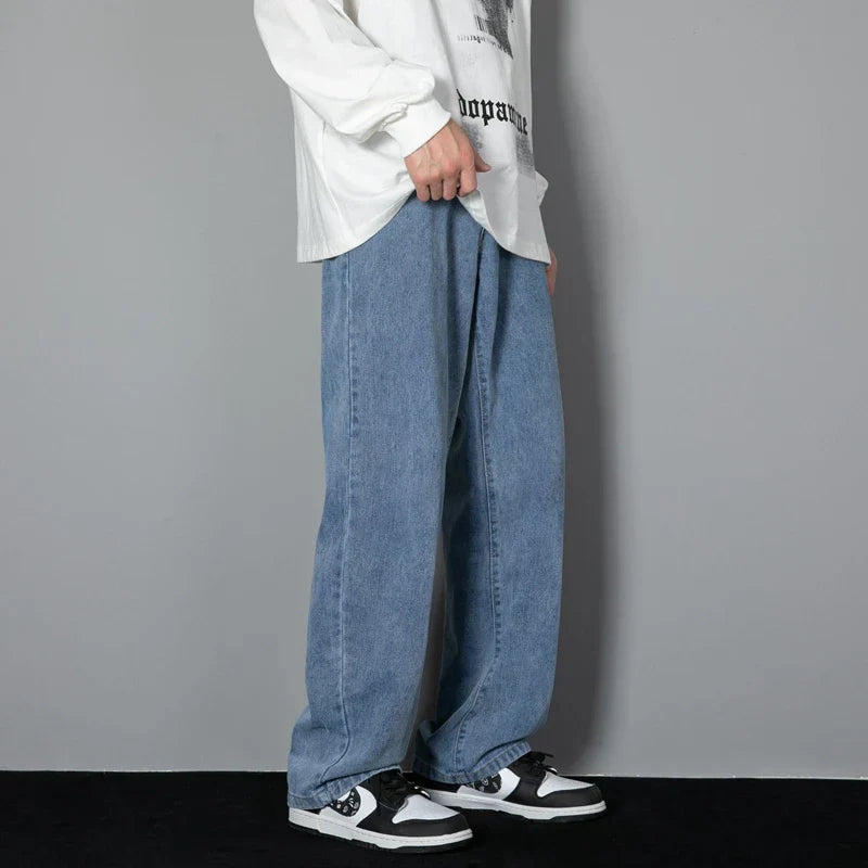 Herren Jeans Weit Bein Relaxed Fit
