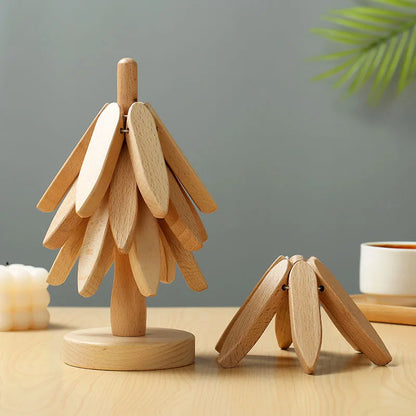 Holz Untersetzer Set Hitzebeständig für Tische