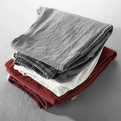 Leinenhose Herren Bequem Leicht Sommer