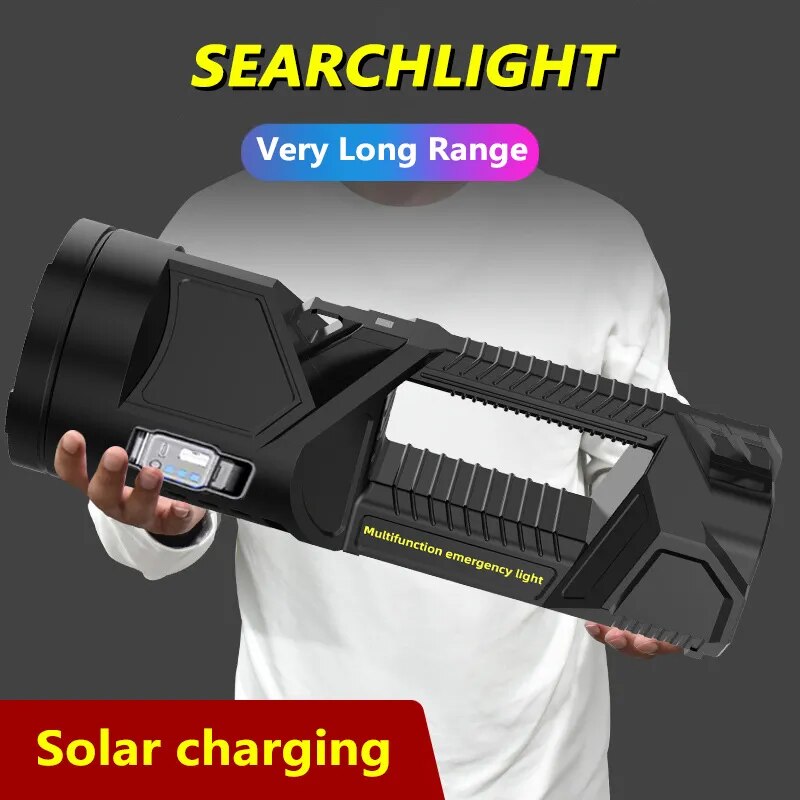 Solar Taschenlampe Hochleistungs LED Multifunktions