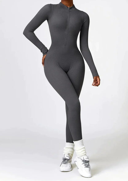 Aktiver Jumpsuit Stretch Damen Sportanzug