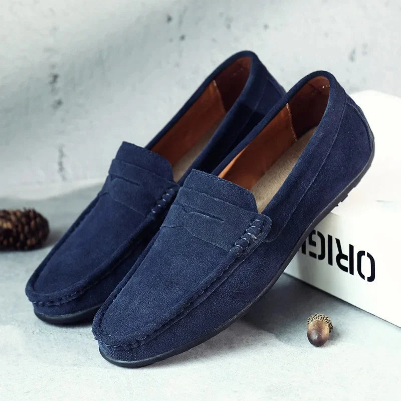 Herren Slip-On Loafers Braun Frühling Schuhe
