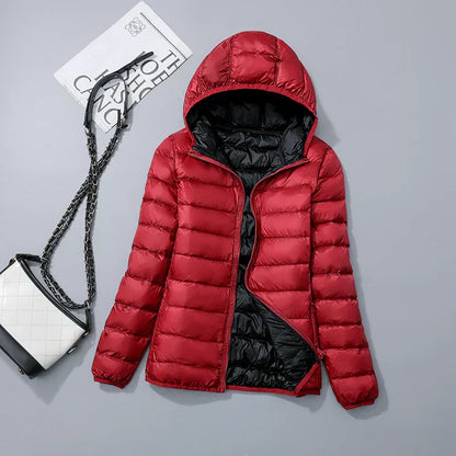 Daunenjacke Kapuzenjacke Warm Winter Damen